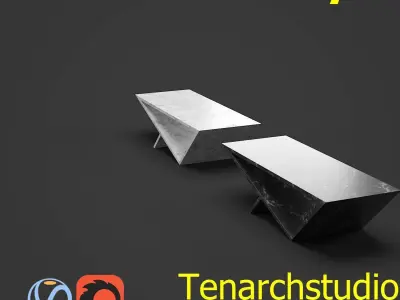 Tenarchstudio Time Space Portal Table Render Ready  Free 3D model