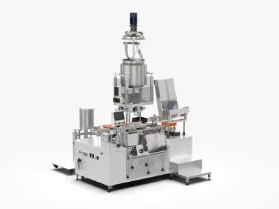 Fully Automatic Tube Loading and Glue Collection Machine 3D model