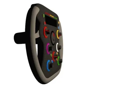F1 Steering Wheel Free low-poly 3D model