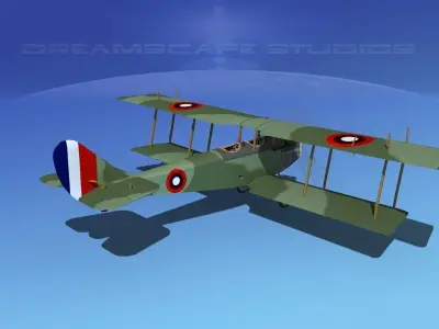 Curtiss JN-2 Jenny V03 3D model