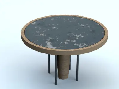 Table and chairs Free 3D model purchase