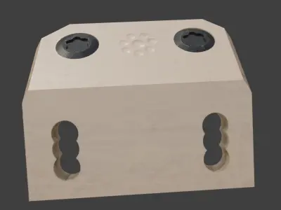 Arisaka Surefire Mlok Light Mounts Low Poly Game Ready 4K 2K Low-poly 3D model