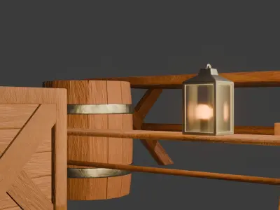 Tavern assets pack 1 Low-poly 3D model