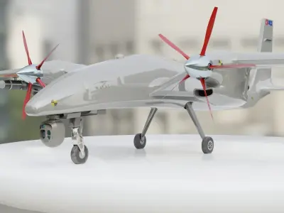 Akinci UAV Drone 3D model
