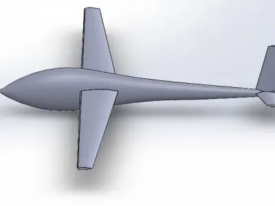 Glider design 3D print model