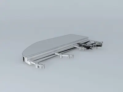 KLM 7090 crash Free 3D model