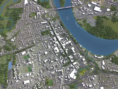 Middletown Low-poly 3D model