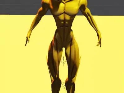 Stylized Horned Alien Creature 3D model
