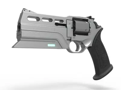 Revolver from the movie Total Recall 2012 3D model