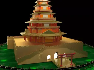 Chinese House  3D model
