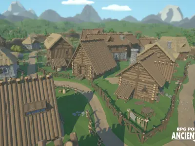 RPG Poly Pack - Ancient Gauls Low-poly 3D model