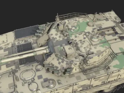 4 coatings of PLA Army ZBD04 ZBD-04 Infantry Fighting Vehicle Low-poly 3D model