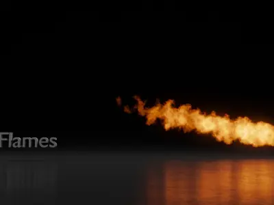 High Resolution Rocket Smoke Trail 3D model