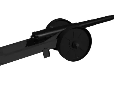 British Naval Gun Free 3D model