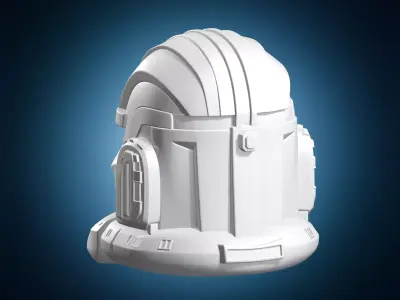 Sci-Fi Trooper Helmet Miniature 3D print model