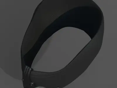 Gas mask respirator scifi futuristic 3d model military Low-poly 3D model