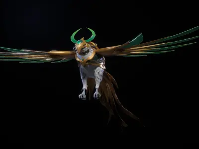 HEAVEN BIRD 3D MODEL Low-poly 3D model