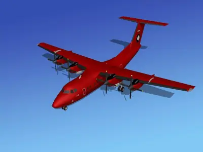 Dehavilland DHC-7 British Antarctic Team 3D model