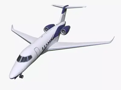 Aircraft Cessna Citation Longitude 3D model