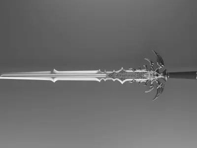 Demon Sword Low-poly 3D model