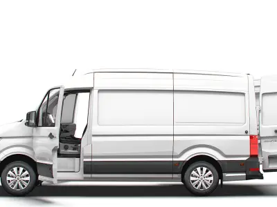 VW Crafter Van MWB HR HQInterior 2025 3D model