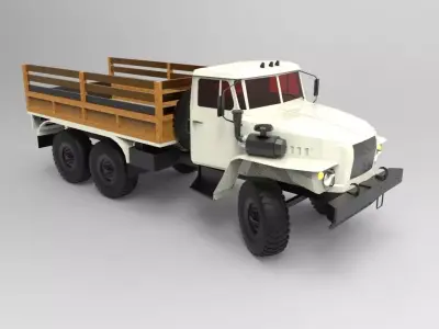 Ural-4320 General Purpose Truck 3D model