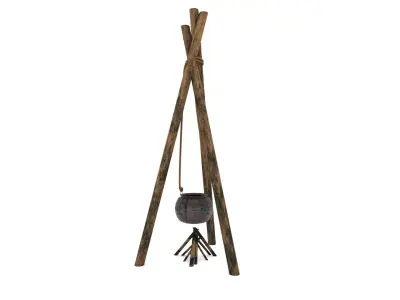 Medieval Cooking Pot 3D model
