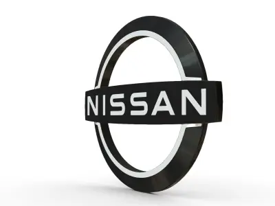 nissan logo 3D model