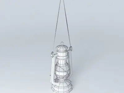 Gas lamp 3D model get