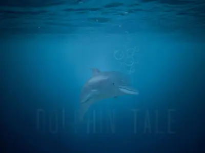 Game Ready Low Poly Dolphin Low-poly 3D model