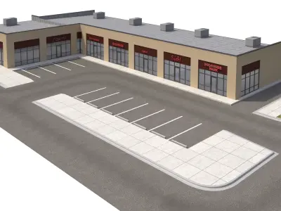 Retail-085 Retail Store 3D model