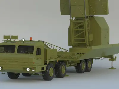 55Zh6ME Nebo M RLM-S L-Band Radar System 3D model