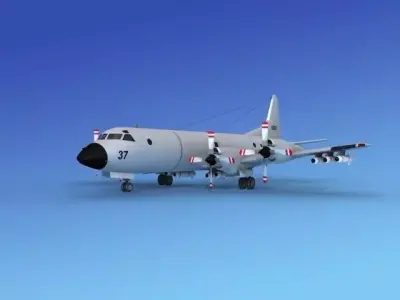 Lockheed P-3 Orion JDF 3D model