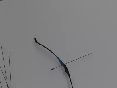 One-Piece Recurve Bow 3D model