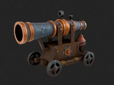  Pirate Cannon 3D model