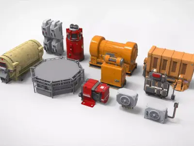 sci fi props 3 3D model