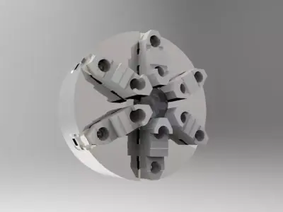 6 Jaw Chuck Free 3D model
