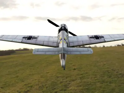 Messerschmitt Bf 109 Low-poly 3D model