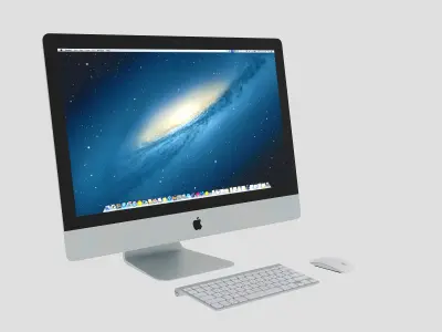 Apple iMac 3D Models Free low-poly 3D model