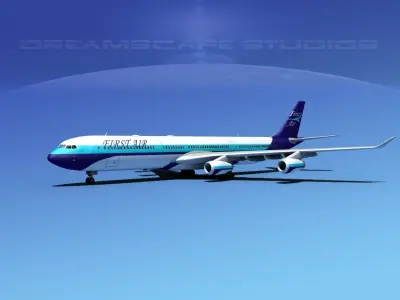 Airbus A340-600 First Air 3D model