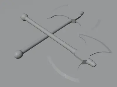 Medieval Axe 3D Model Low-poly 3D model