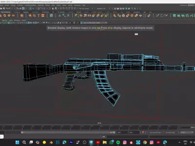 GUN MODEL Low-poly 3D model