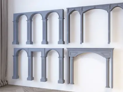 European-style components Phase 1 -002 Low-poly 3D model