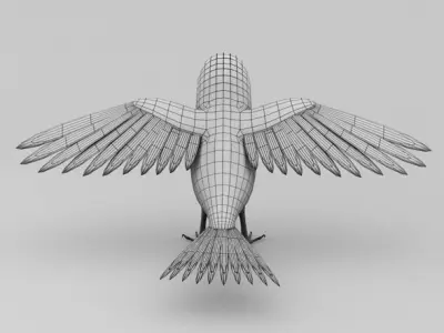Bird base Free low-poly 3D model