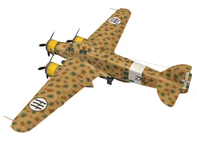 Savoia-Marchetti SM79 Sparviero 3D model
