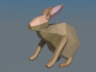 Spring Animal Pack Free low-poly 3D model