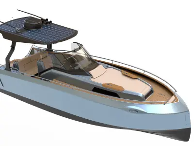 Aluminum powerboat 26 3D model