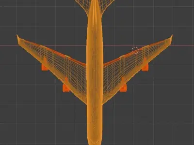 Turkish Airlines B747-400F  3D model