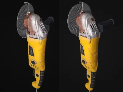 Grinder fish Low-poly 3D model
