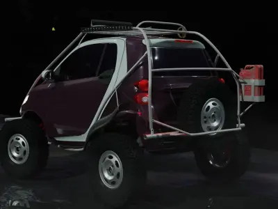 Smart Fortwo 2008 Free 3D model